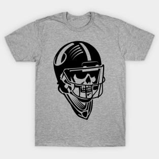 Skeleton American Football Player T-Shirt